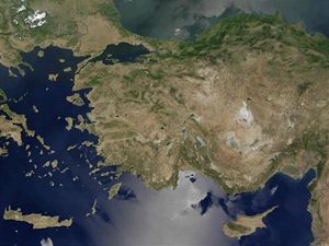 Carte satellite Turquie