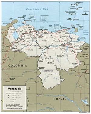 Grande carte Venezuela