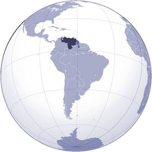 Localiser Venezuela sur carte du monde
