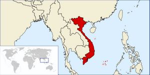 Situer Viêt Nam sur carte du monde