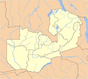 Carte Zambie rivière vierge